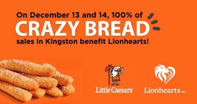 Little Caesars Kingston supporting Student Food Box on December 13 and 14